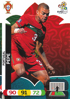 Pepe Portugal Panini UEFA EURO 2012 #166
